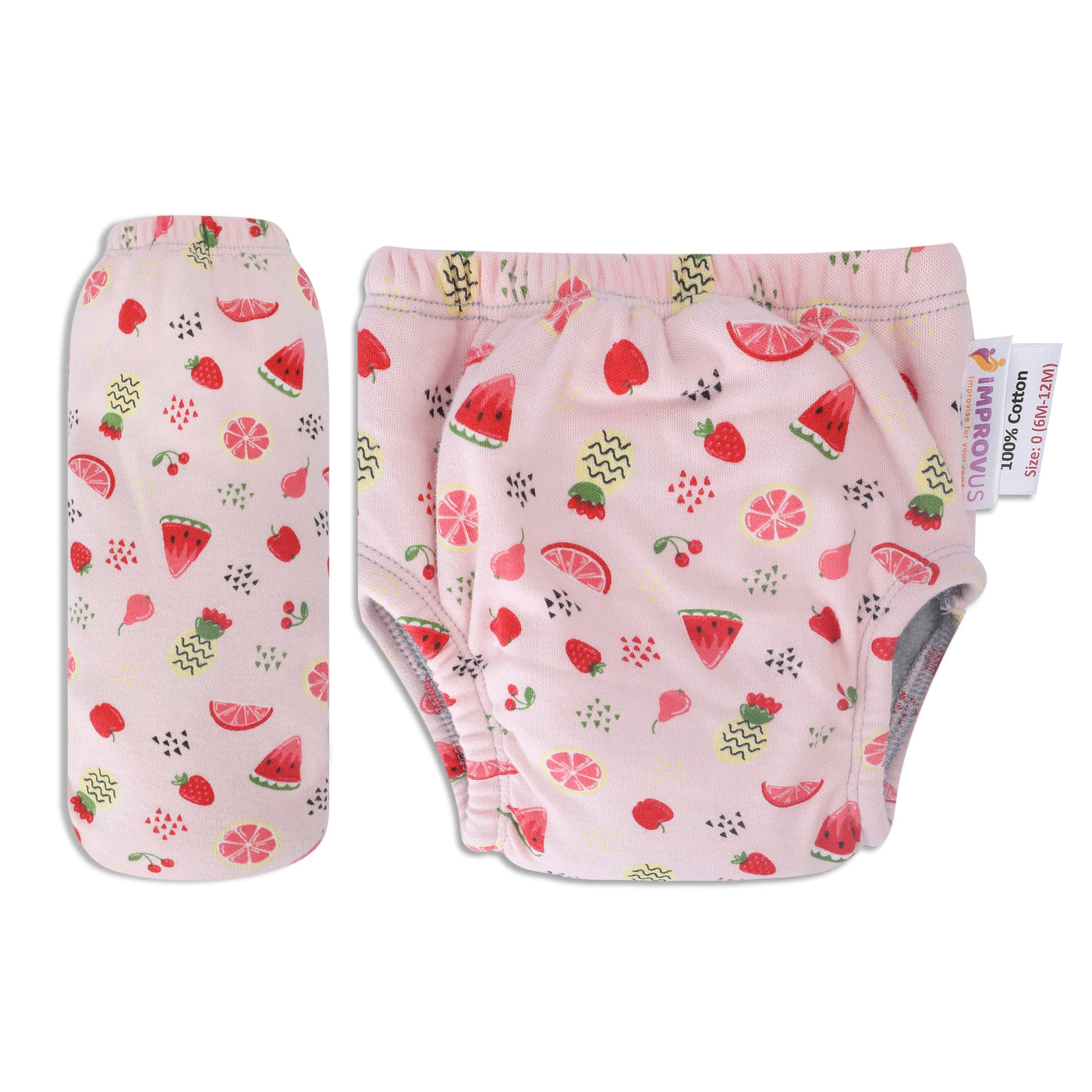 White Padded Underwear for Growing Babies/Toddlers