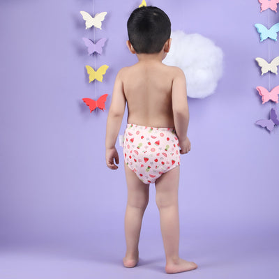 Pink Padded Underwear for Growing Babies/Toddlers