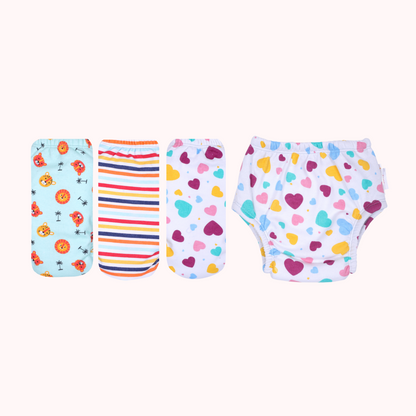 White Padded Underwear for Growing Babies/Toddlers