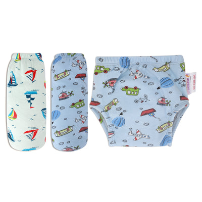 White Padded Underwear for Growing Babies/Toddlers