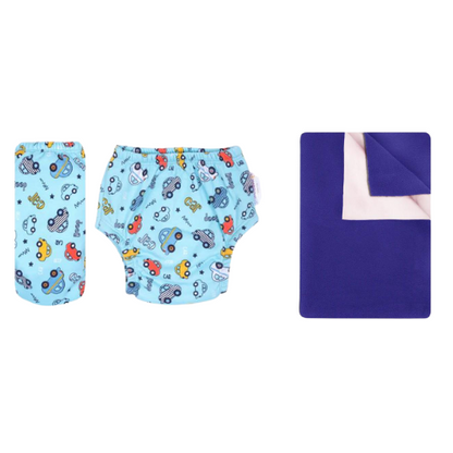 Improvus Padded Underwear with Reusable Waterproof Baby Dry Sheet (Pack of 2)