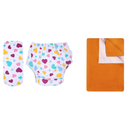 Improvus Padded Underwear with Reusable Waterproof Baby Dry Sheet (Pack of 2)