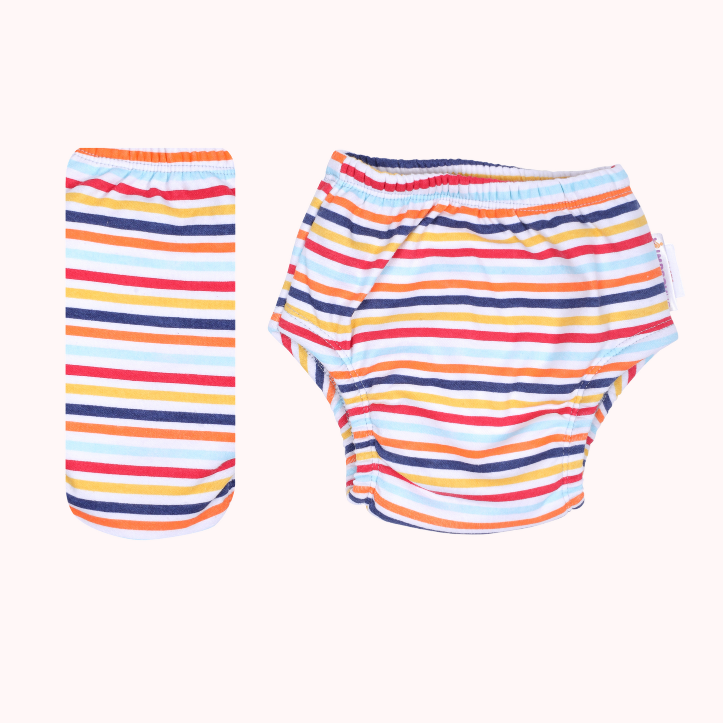 White Padded Underwear for Growing Babies/Toddlers