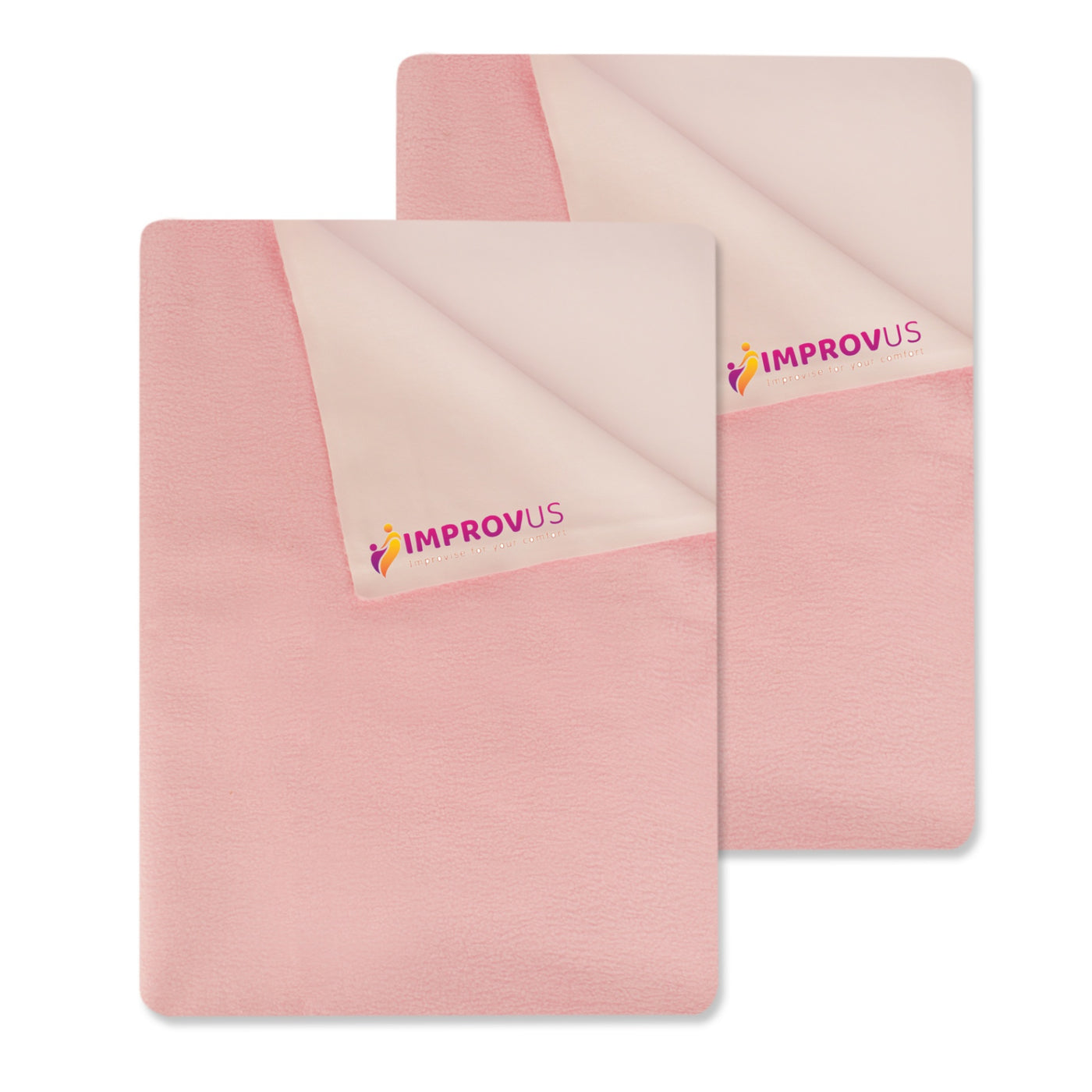 Improvus Bed Protector Washable, Resuable Baby Pink Mattress Protector  Baby Dry Sheet Pack Of 2