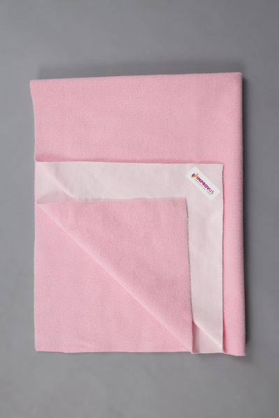 Improvus Washable Reusable Waterproof Mattress Protector Baby Pink Baby Dry Sheet